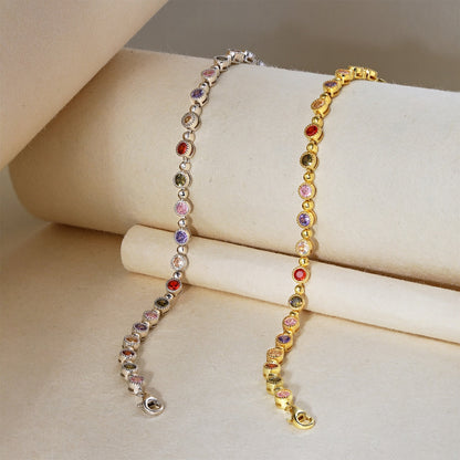 [CiCi]Sparkling Exquisite Round Cut Party Bracelet