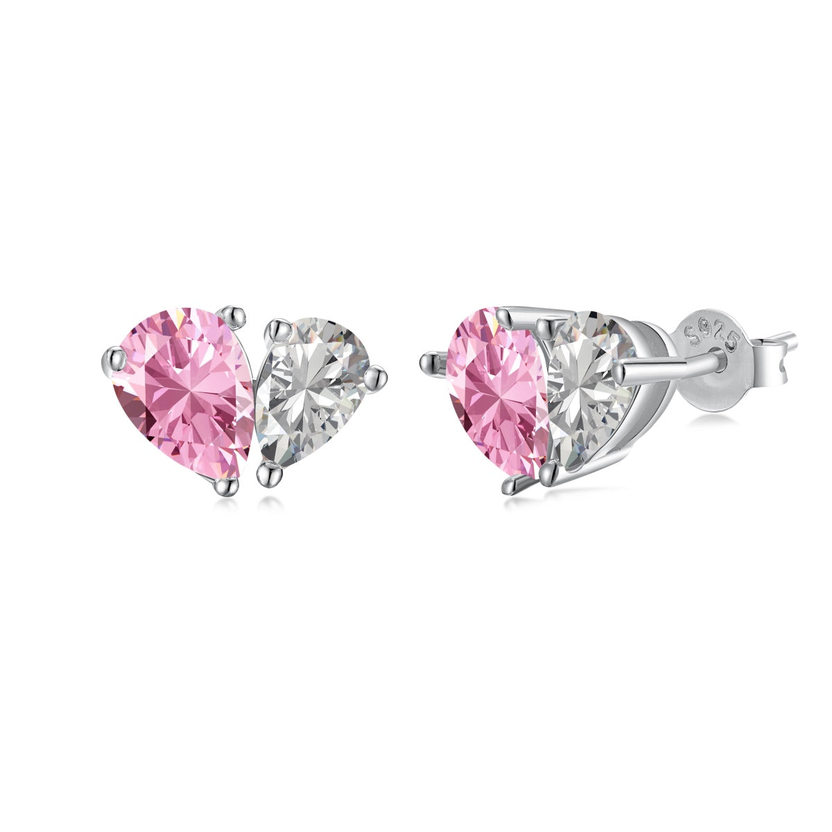 [CiCi]Dazzling Elegant Heart Cut Lover Earrings