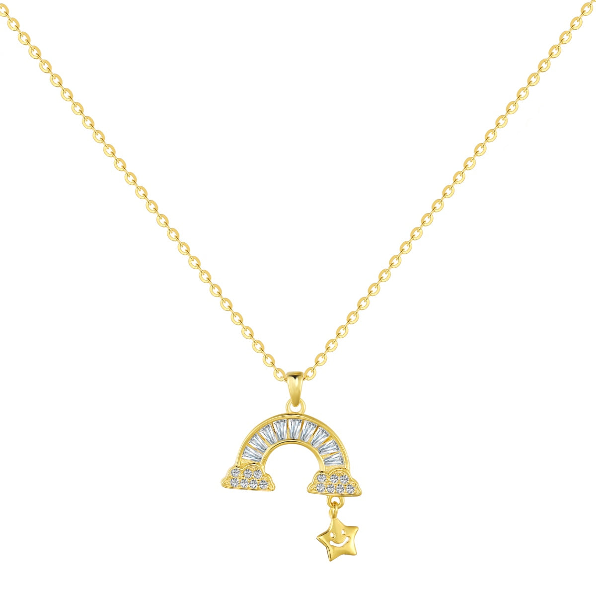 [CiCi]Unique Rainbow Star Necklace