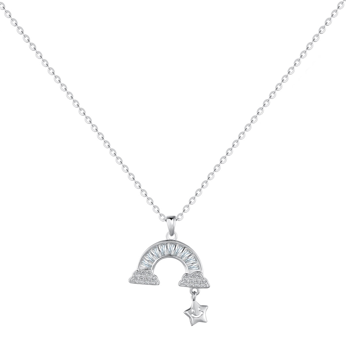 [CiCi]Unique Rainbow Star Necklace