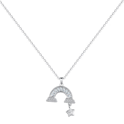 [CiCi]Unique Rainbow Star Necklace