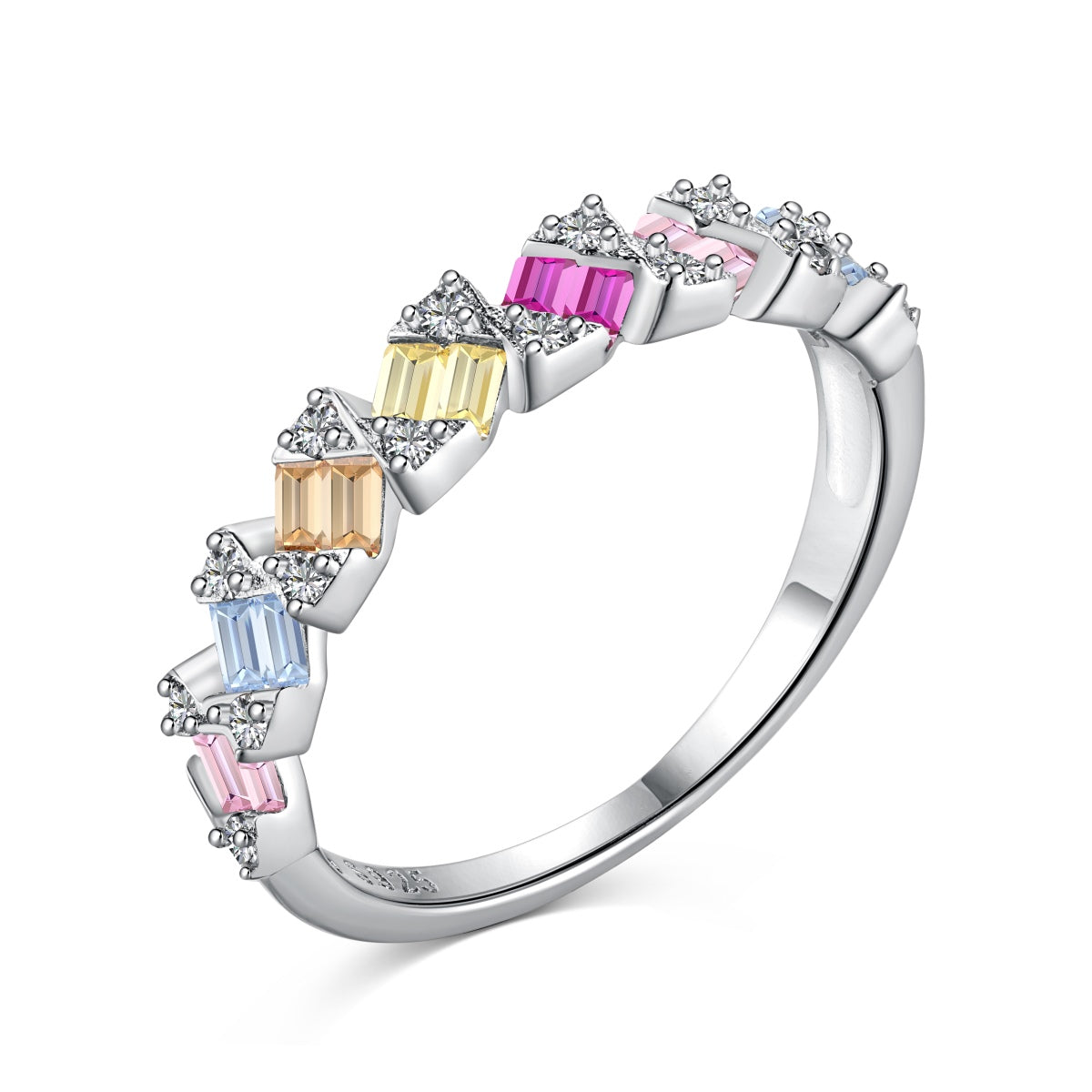 [CiCi]Delicate Vibrant Emerald Cut Daily Ring