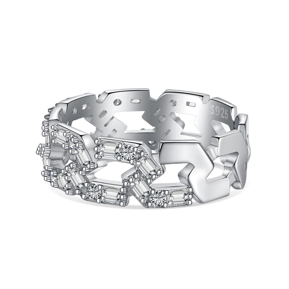 [CiCi]Sparkling Vibrant Emerald Cut Daily Ring