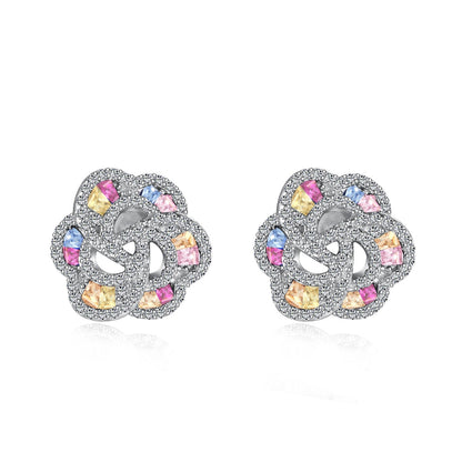 [CiCi]Exquisite Flower Shape Daily Earrings