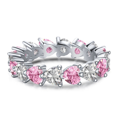 [CiCi]0.25 Carat Radiant Romance Heart Cut Lover Ring