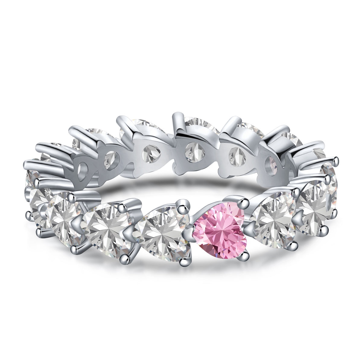 [CiCi]0.25 Carat Radiant Romance Heart Cut Lover Ring