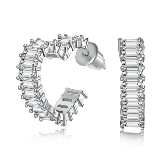 [CiCi]Radiant Heart Cutout Earrings