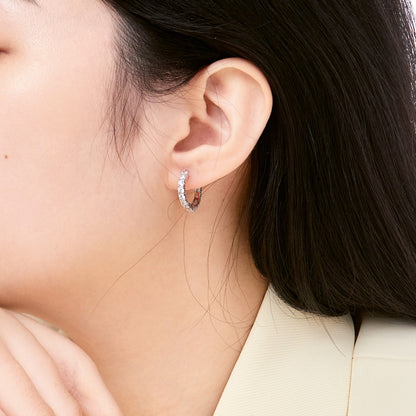 [CiCi]Radiant Colorful Round Cut Earrings
