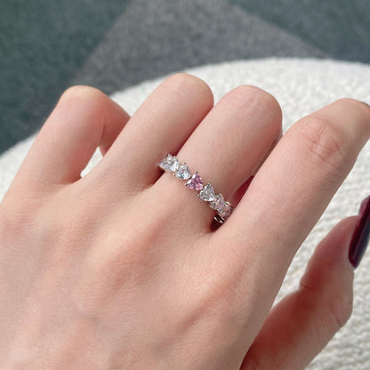 [CiCi]0.25 Carat Radiant Romance Heart Cut Lover Ring