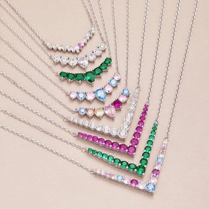 [CiCi]Dazzling Rainbow Necklace