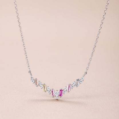 [CiCi]Dazzling Rainbow Necklace