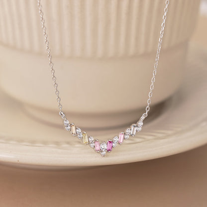 [CiCi]Dazzling Rainbow Necklace