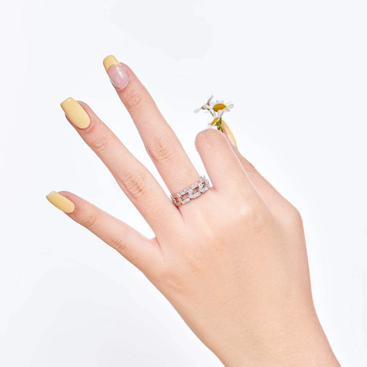 [CiCi]Sparkling Vibrant Emerald Cut Daily Ring