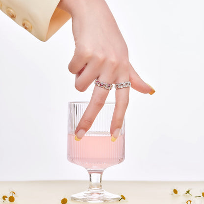 [CiCi]Sparkling Vibrant Emerald Cut Daily Ring