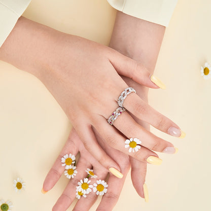 [CiCi]Sparkling Vibrant Emerald Cut Daily Ring