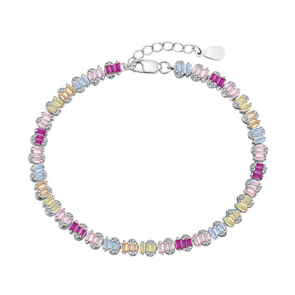 [CiCi]Delicate Colorful Emerald Cut Party Bracelet