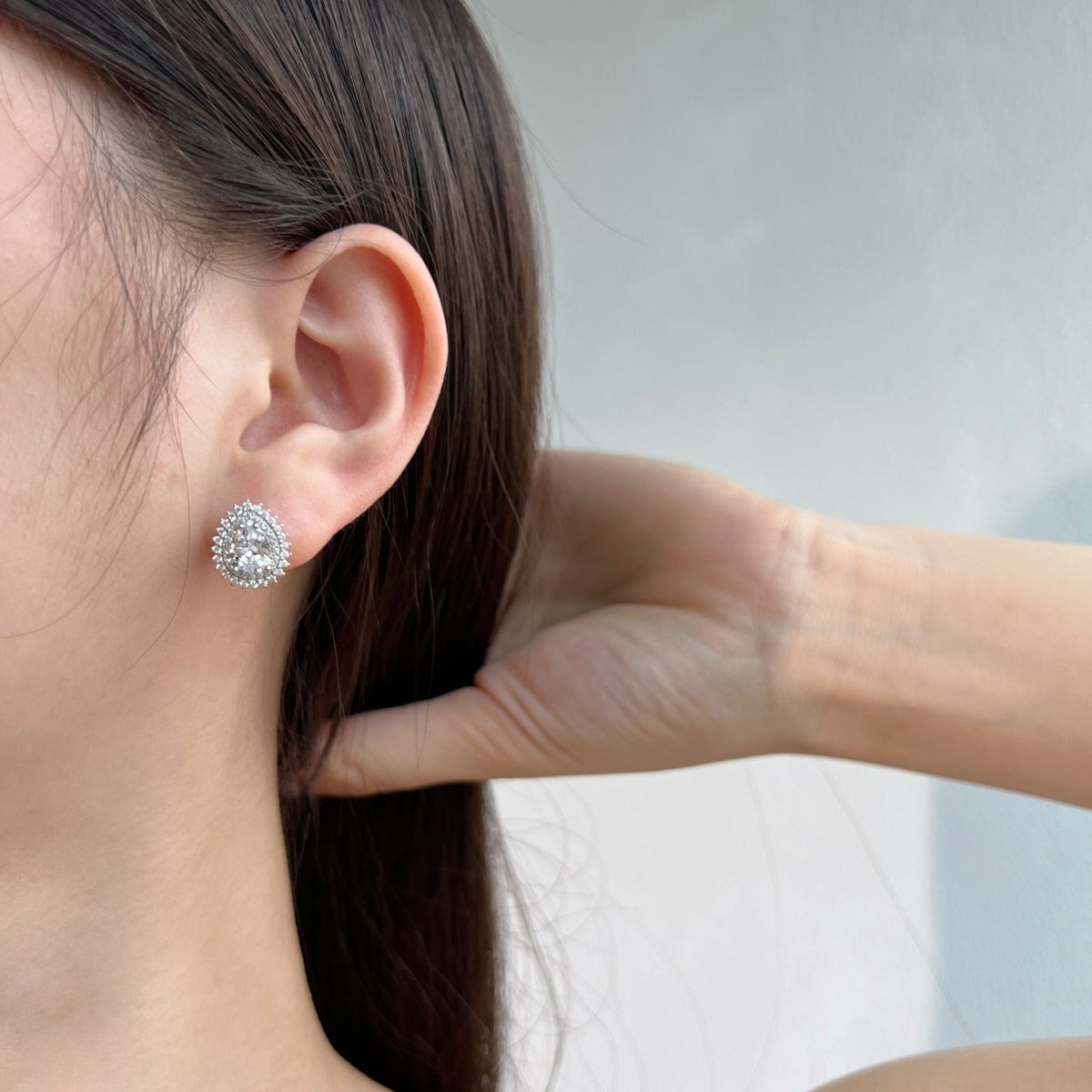 [CiCi]Delicate Gorgeous Pear Cut Daily Earrings