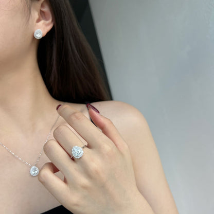 [CiCi]Delicate Gorgeous Pear Cut Daily Earrings