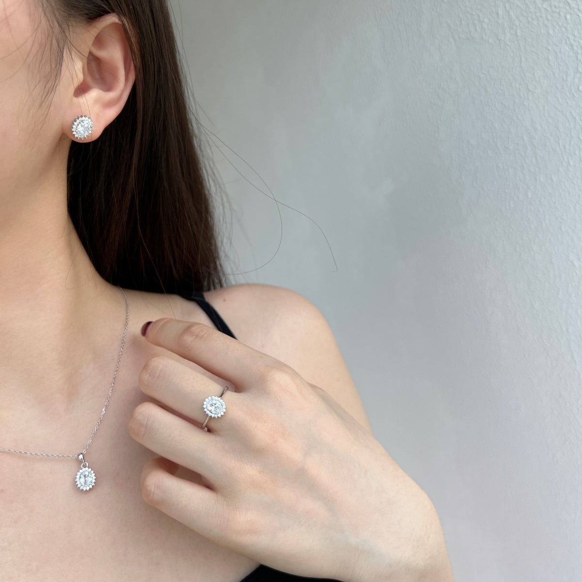 [CiCi]Delicate Radiant Oval Cut Daily Earrings
