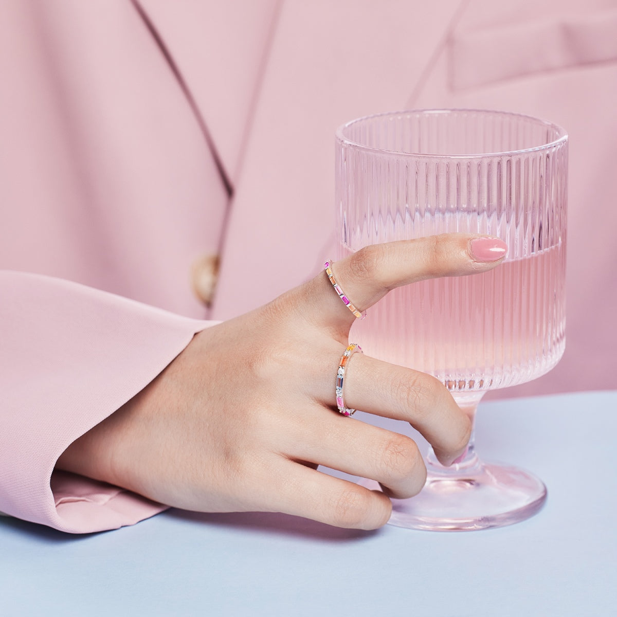 [CiCi]Lively In Shades Elegant Radiant Cut Daily Ring
