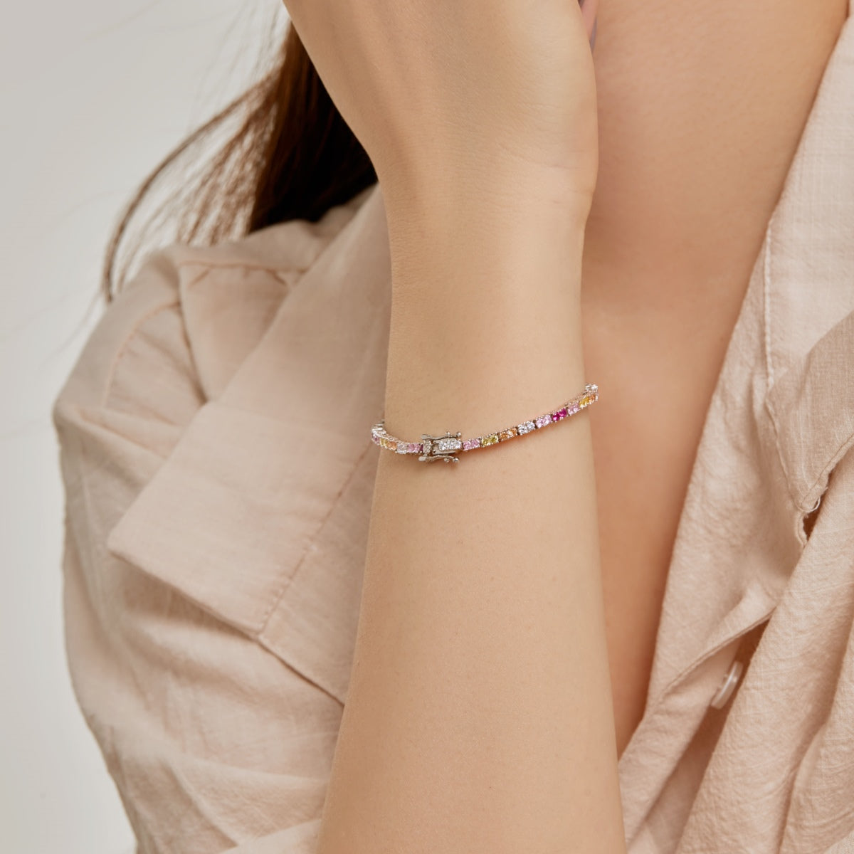 [CiCi]Delicate Romantic Heart Shape Lover Bracelet