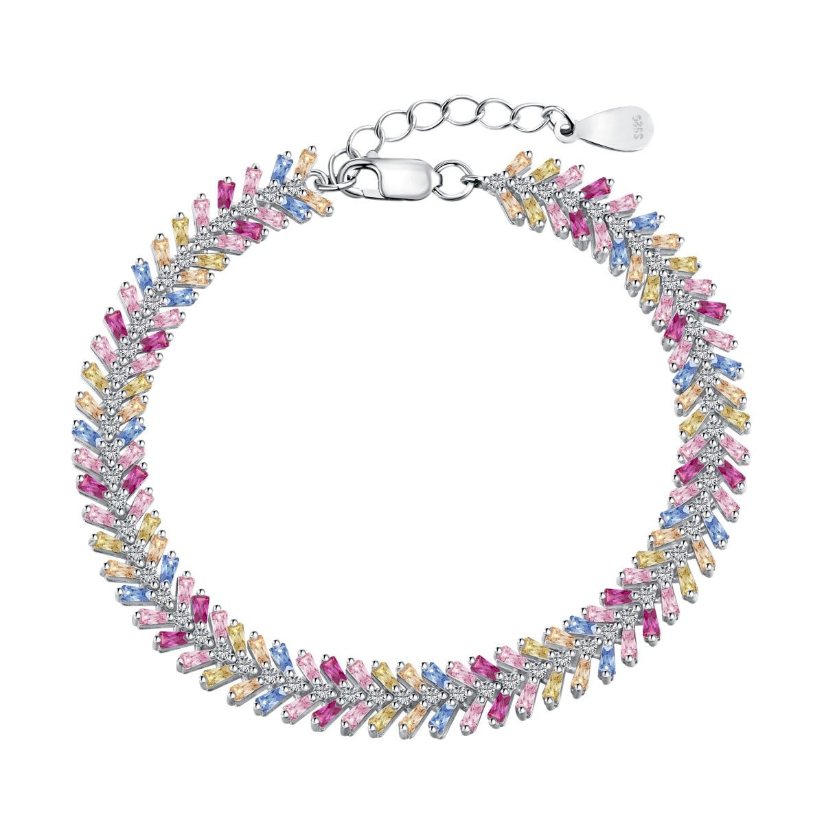 [CiCi]Dainty Radiant Emerald Cut Daily Bracelet
