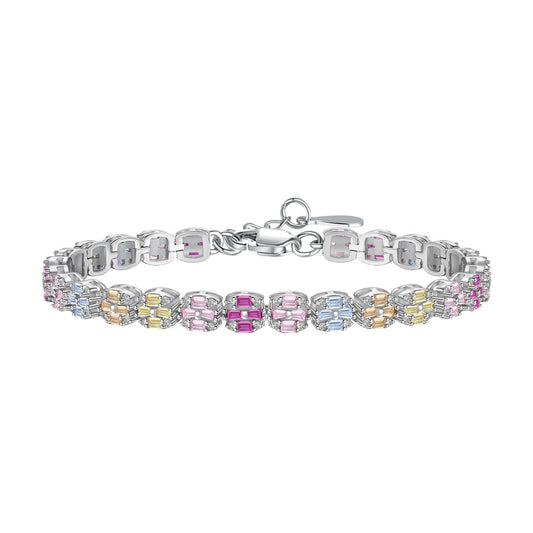 [CiCi]Delicate Colorful Emerald Cut Daily Bracelet