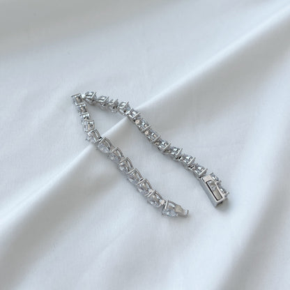 [CiCi]0.75 Carat Elegant Romantic Heart Shape Lover Bracelet