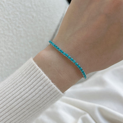 [CiCi]Dainty Charming Round Cut Tennis Bracelet