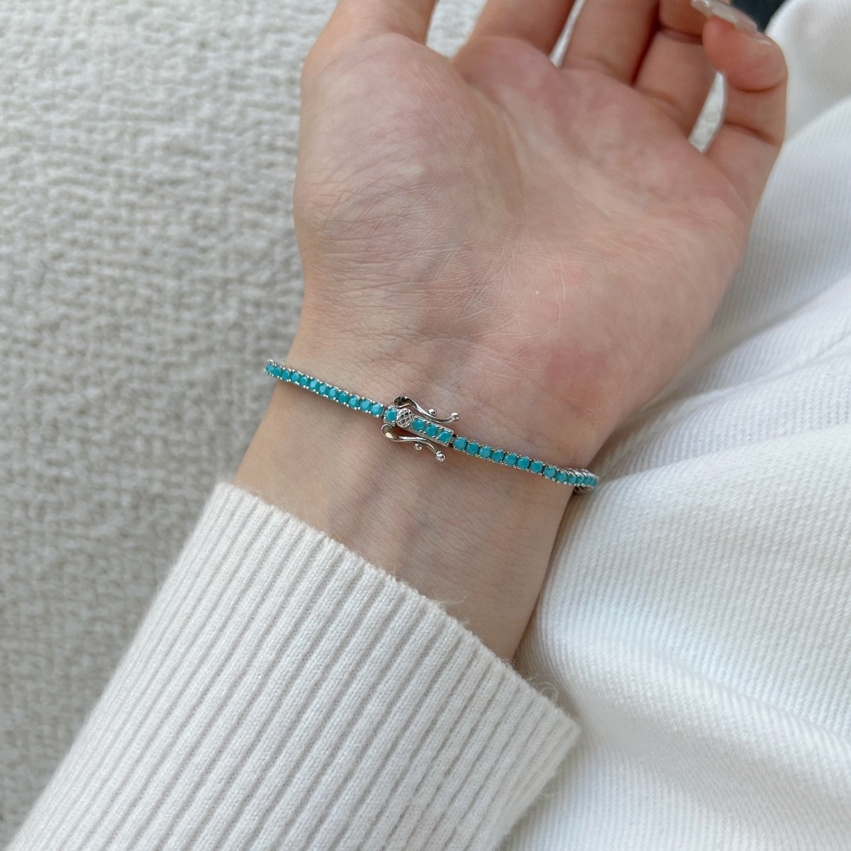 [CiCi]Dazzling Exquisite Round Cut Daily Bracelet
