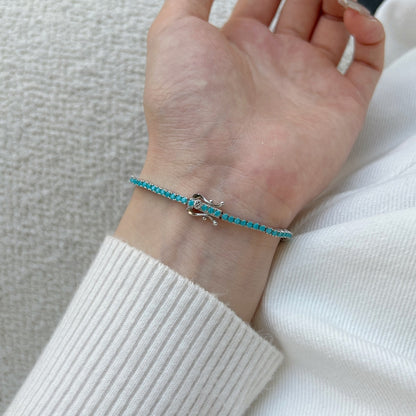 [CiCi]Dazzling Exquisite Round Cut Daily Bracelet