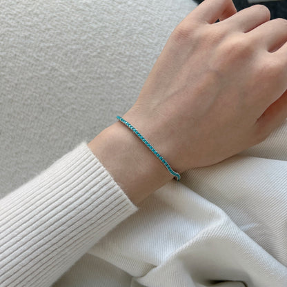 [CiCi]Dazzling Exquisite Round Cut Daily Bracelet