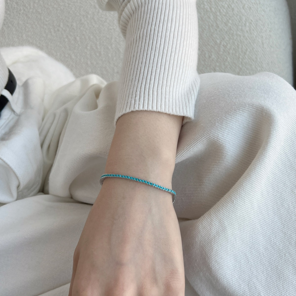 [CiCi]Dazzling Exquisite Round Cut Daily Bracelet