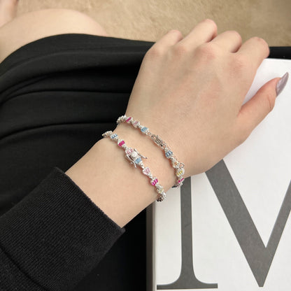 [CiCi]Radiant Water Drop Shape Daily Bracelet