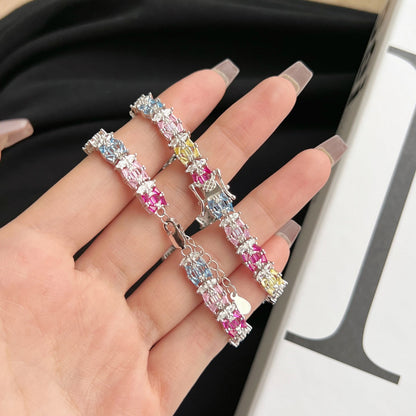 [CiCi]Delicate Colorful Multi Cut Party Bracelet