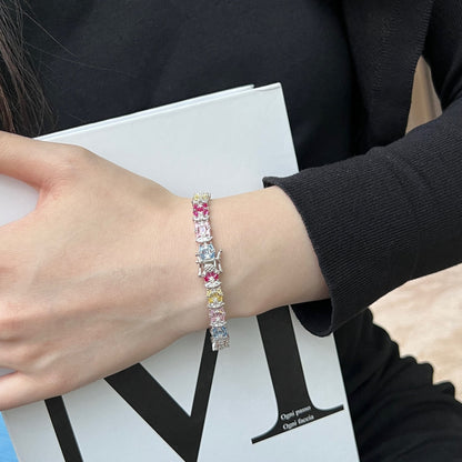[CiCi]Delicate Colorful Multi Cut Party Bracelet