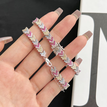 [CiCi]Ornate Sparkling Round Cut Party Bracelet