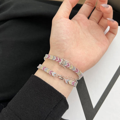 [CiCi]Ornate Sparkling Round Cut Party Bracelet