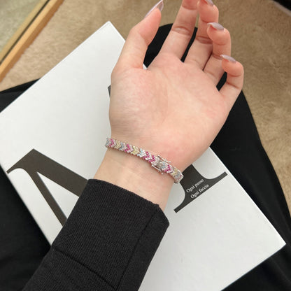 [CiCi]Ornate Sparkling Round Cut Party Bracelet