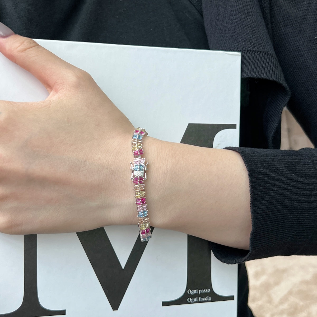 [CiCi]Sparkling Exquisite Multi Cut Party Bracelet