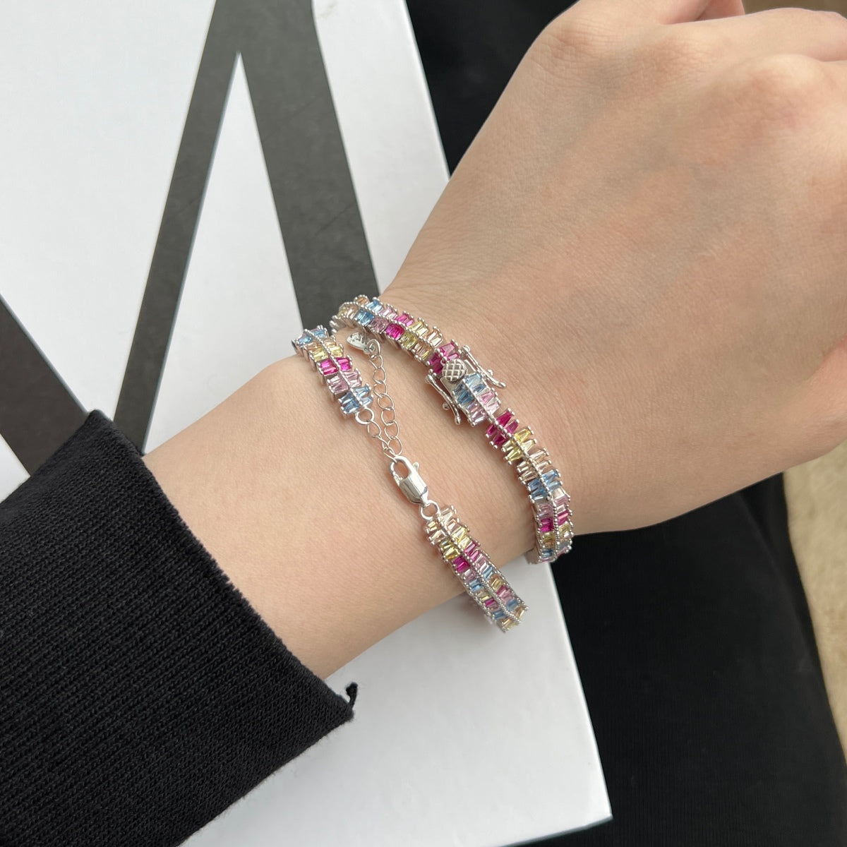 [CiCi]Sparkling Exquisite Multi Cut Party Bracelet
