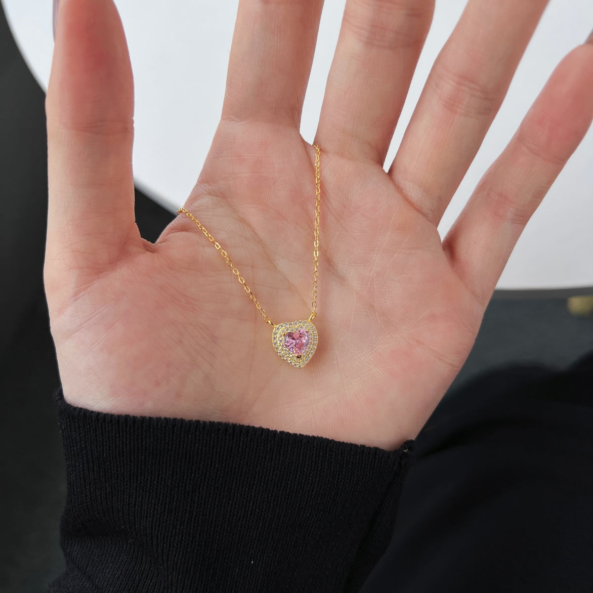 [CiCi]Exquisite Heart Shape Necklace