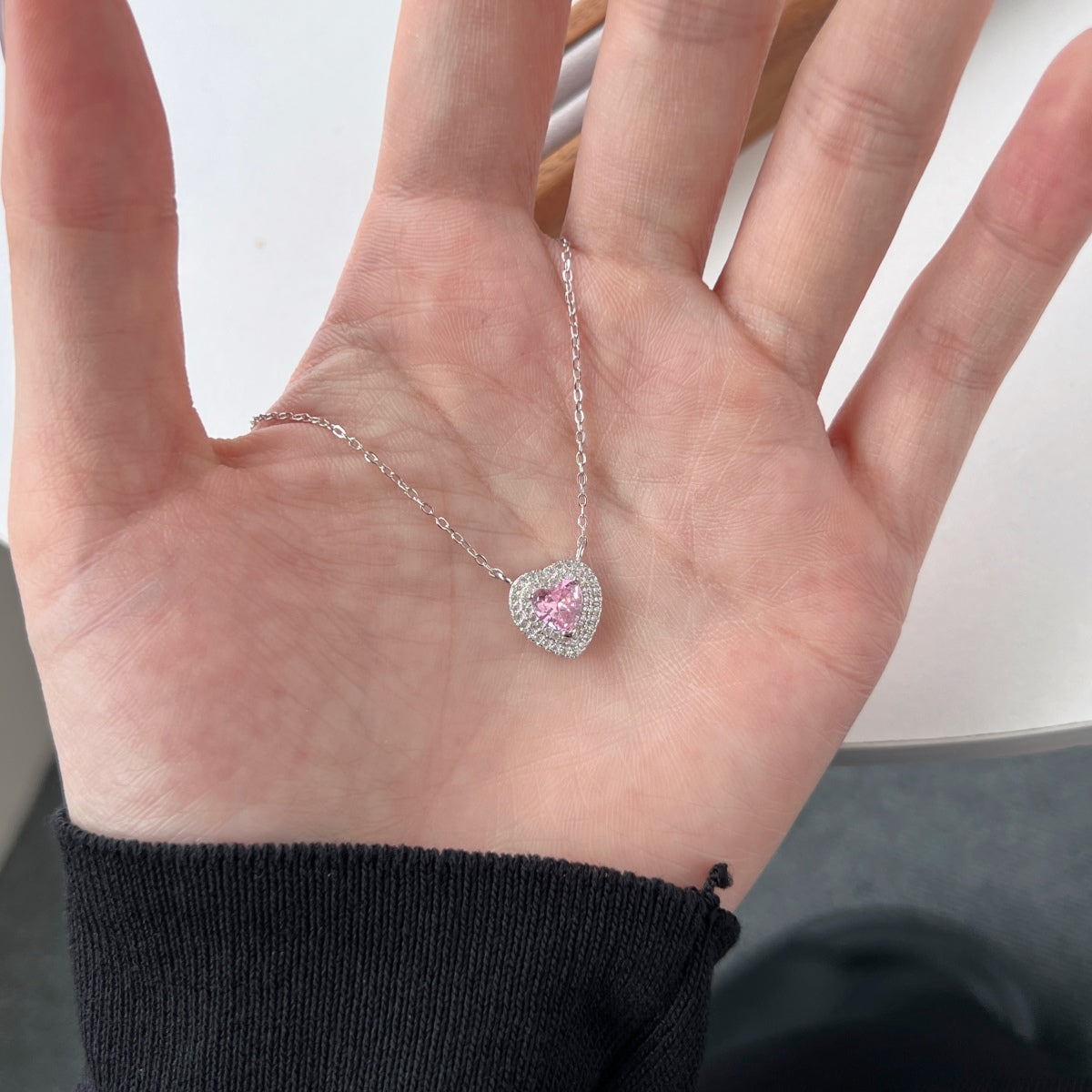 [CiCi]Exquisite Heart Shape Necklace