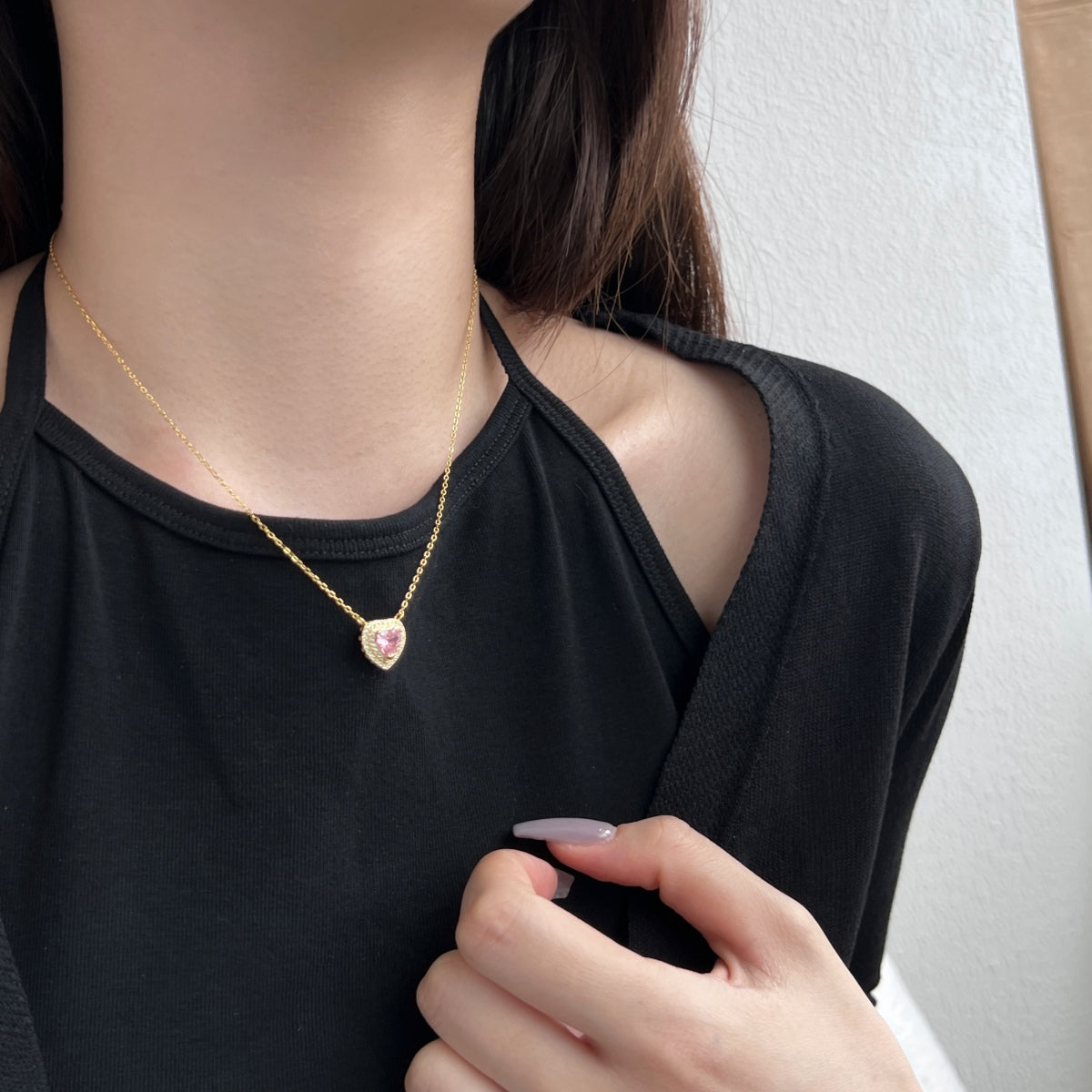 [CiCi]Exquisite Heart Shape Necklace