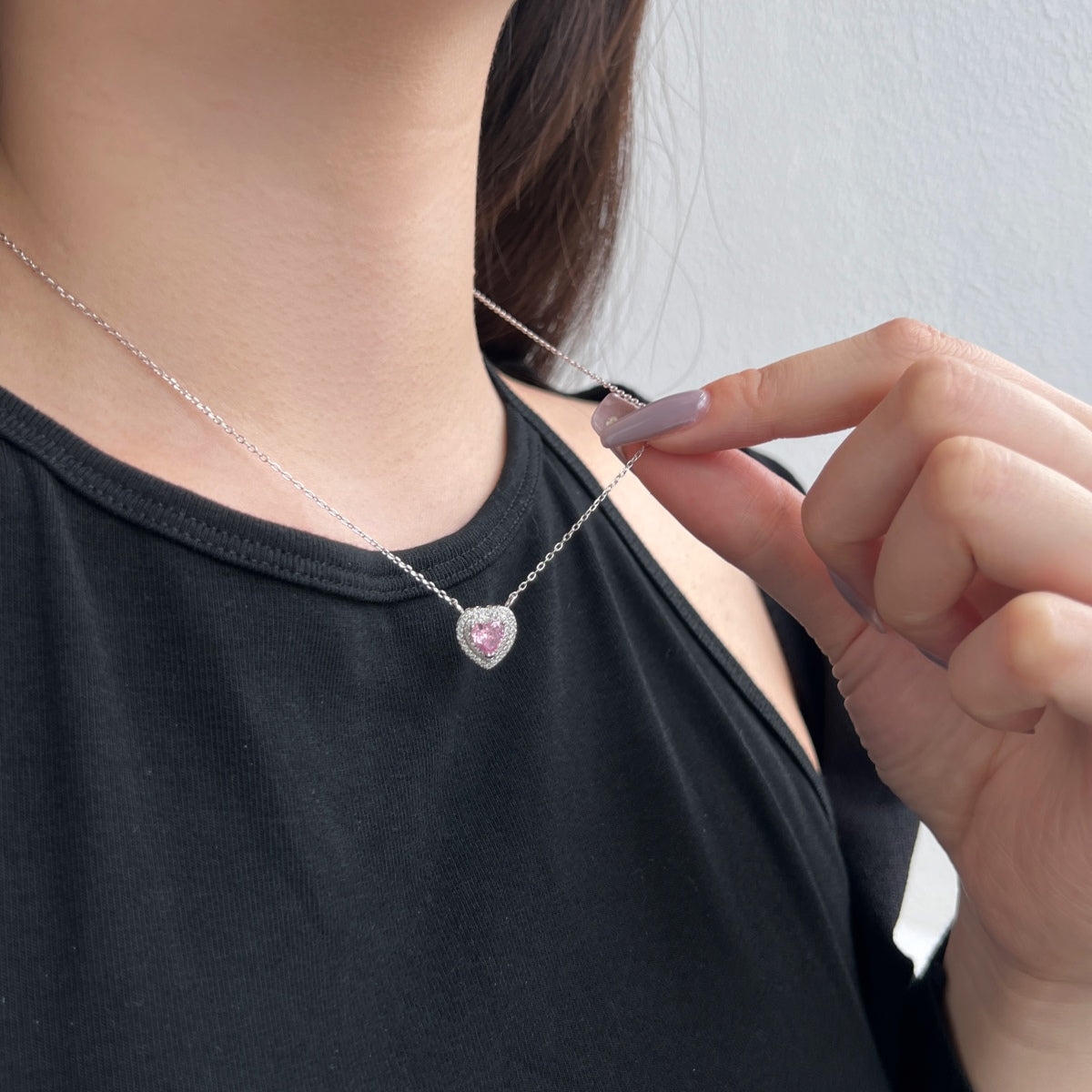 [CiCi]Exquisite Heart Shape Necklace