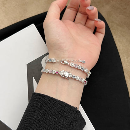[CiCi]Dazzling Radiant Multi Cut Daily Bracelet
