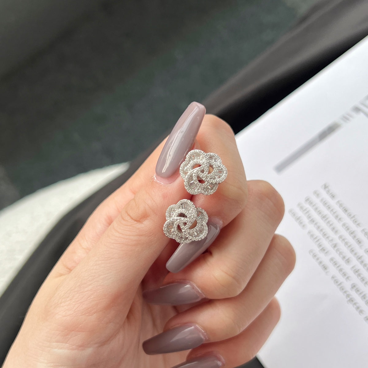 [CiCi]Exquisite Flower Shape Daily Earrings