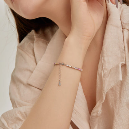 [CiCi]Delicate Romantic Heart Shape Lover Bracelet