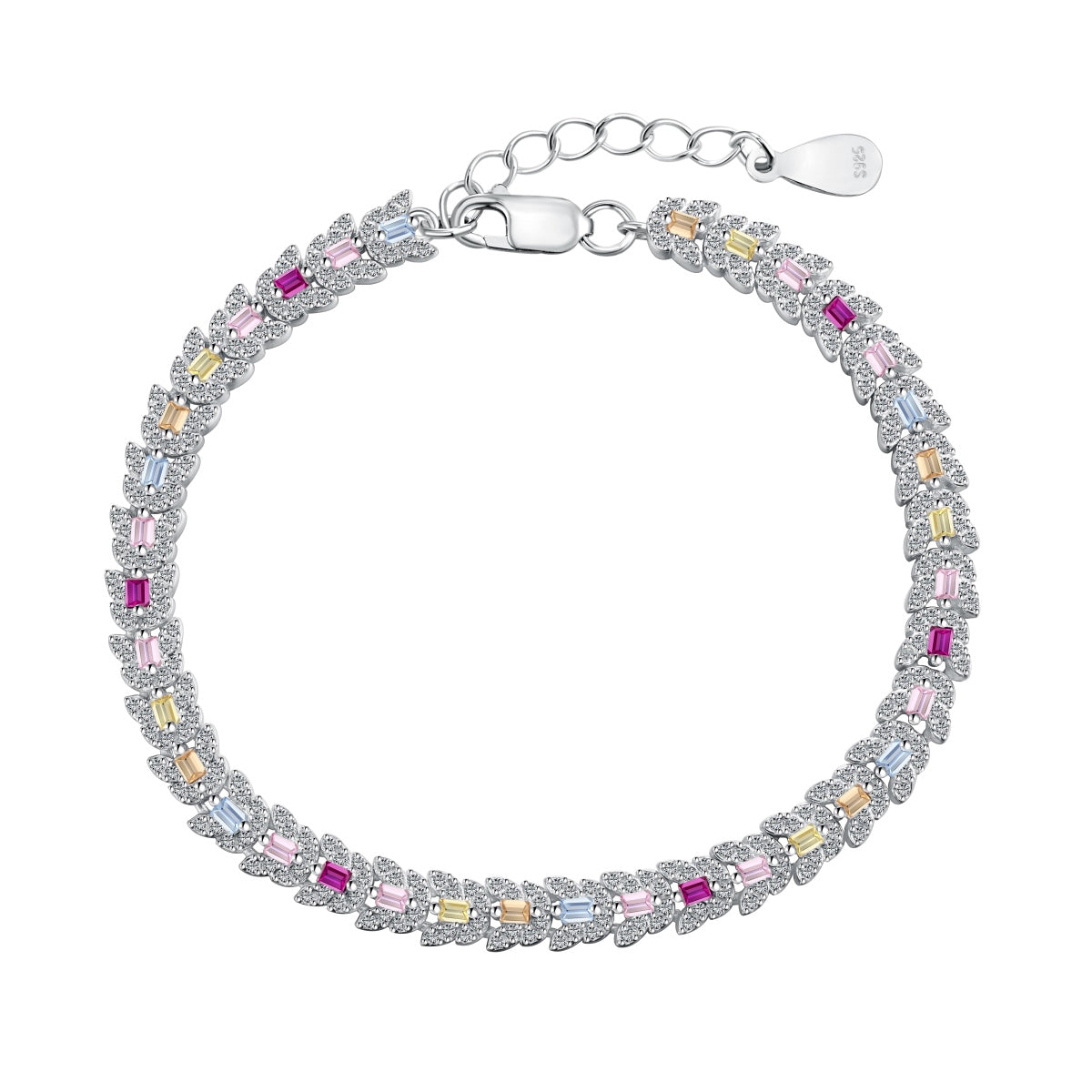 [CiCi]Delicate Colorful Multi Cut Daily Bracelet