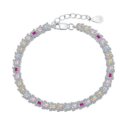 [CiCi]Delicate Colorful Multi Cut Daily Bracelet